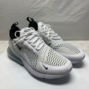 Nike Women's White and Black Air Max 270 Athletic Sneakers